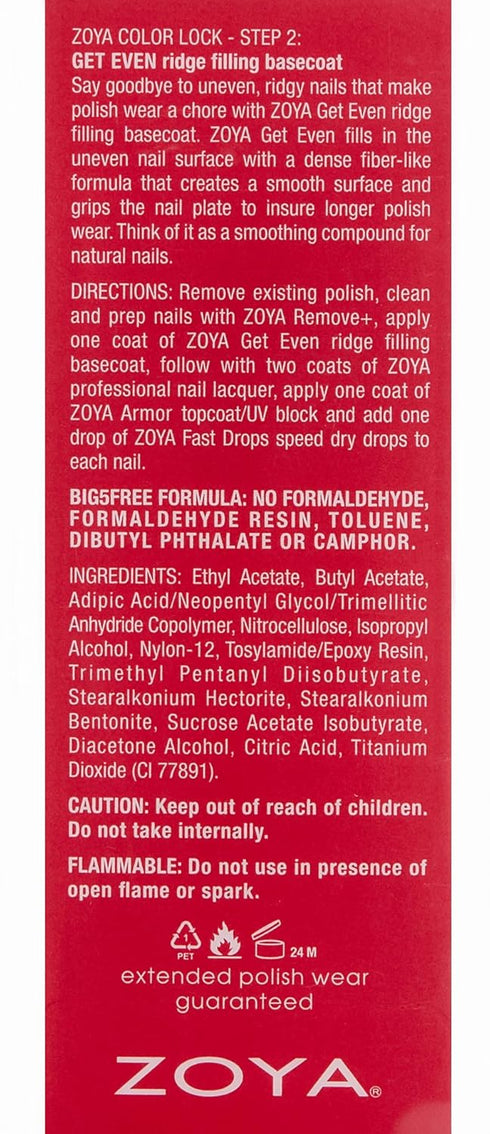 ZOYA Get Even Ridge Filling Basecoat for Nails