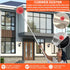 Cobweb Duster with Extension Pole, 59" Adjustable Stainless Steel Pole for High Ceilings and Home Cleaning