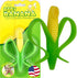 Baby Banana Corn Cob Toothbrush, Green/Yellow Training Teether for Infant, Baby, and Toddler