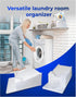 Skywin Liquid Laundry Detergent Holder Organizer, Drip Tray for Laundry Room (White)