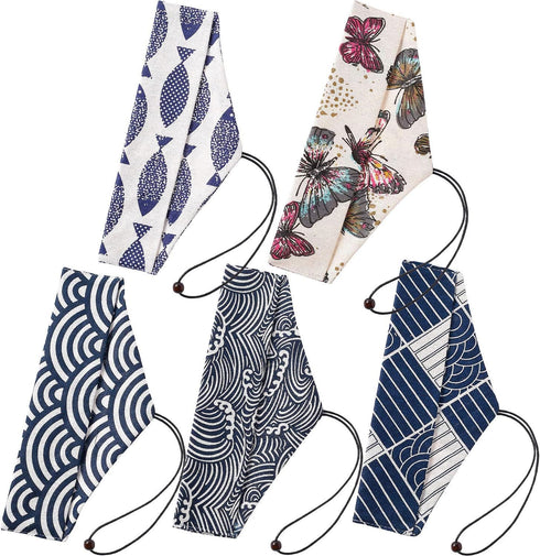 5 Pcs Straw Carrying Pouch Kit, Reusable Straw Bag, Portable Travel Bag for Cutlery and Cleaning Brush Straws
