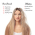 Vented Boar Bristle Detangling Brush, Single White Brush, Anti-Static, Wet or Dry Use, Fast Blow Drying (2 Pack)