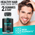 Biotin & Collagen Peptides Gummies, 50,000mcg Collagen + 10,000mcg Biotin for Hair, Skin & Nails Support, Non-GMO