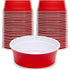 GoBig Red Party Cup Bowls - Large Disposable Plastic Bowls, 22 oz or 60 oz