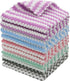 Microfiber Cleaning Cloth Lint Free Rags, 10 Pack Fast Drying Dish Cloths, Super Absorbent for Cleaning Dishes, 12 in x
