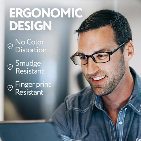 Prospek Blue Light Reading Glasses, Anti-Glare for Computer Use, Clear Lens 3.0 Diopters