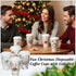 Jingmore 48 Pack 16 oz Christmas Disposable Coffee Cups with Lids and Sleeves Christmas Paper Hot Cups Xmas Party