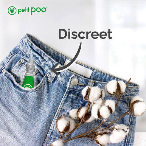 All Natural Toilet Odor Drops Eliminator - Deodorizer Liquid Blocker Air Freshener, Travel Dropper Personal Bottle