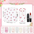 Likesing Quilted Period Bag, Period Pouches for Teen Girls Womens, Portable Floral Print Sanitary Napkin Storage Bag