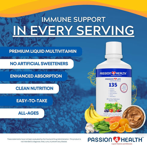 Mega Liquid Multivitamins, Trace Minerals, Amino Acids, Turmeric for Adults, Non-GMO