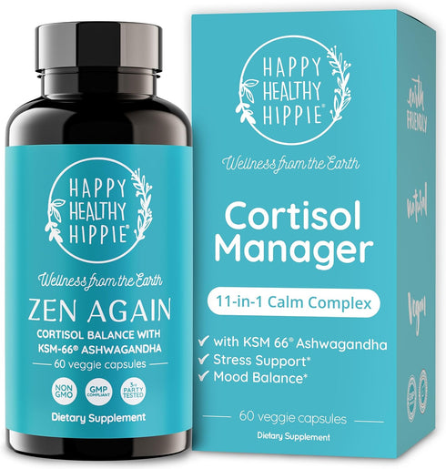 Zen Again Cortisol Manager with Ashwagandha KSM-66 | Cortisol Supplements for Women
