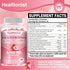 Healtionist 2 Packs 2000mg D3 K2 Gummies Immune 120 Counts Gummies Calcium Citrate with Vitamin Supplements for Women