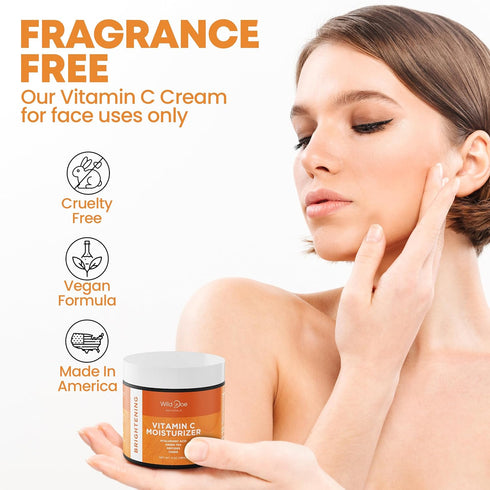 Vitamin C Face & Neck Moisturizer, Firming Eye Cream with Green Tea, Hyaluronic Acid, Vitamin E, Jojoba Oil, 4oz