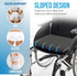 19 17 3 Extra Large Wheelchair Seat Cushion - for Sciatica and Lower Back Pain Relief, Anti-Slip, Removable Strap