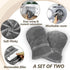 Heated Mitts for Arthritis, Microwavable Hand Warmer for Stiff Joints, Unscented Therapy Mittens, Grey