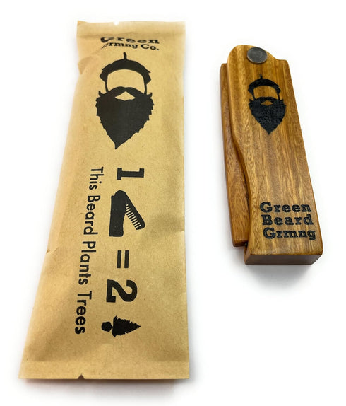 Tree-mendous Sandalwood Folding Comb, Durable Pocket Combs that Plant Trees by Green Beard Grooming