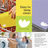 EKOH Swedish Dishcloths for Kitchen - 12 Pack, Eco Sponge Cloth, Reusable Absorbent Cleaning Cloths