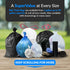 Reli. 95 Trash Bags Heavy Duty - 30 Trash Bags, Super Sizeable Black Garbage Bags for Serious Cleanup