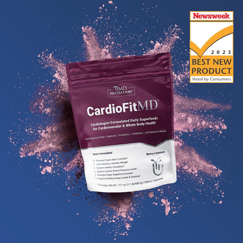 1MD Nutrition CardioFitMD - Vegan Beets Superfood Heart Health Powder - Nitric Oxide Supplement for Blood Pressure