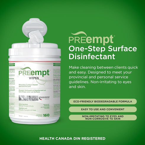 Hospital Grade One-Step Surface Cleaner Wipes, 160 Count, Disinfectant