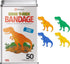 BioSwiss Bandages - Dinosaur Shaped Self Adhesive Bandage, Latex Free, 50 Count