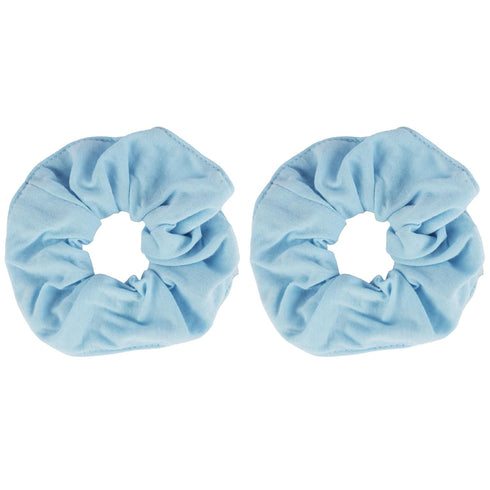Large Solid Scrunchie - Set of 2 in Light Blue
