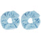 Large Solid Scrunchie - Set of 2 in Light Blue