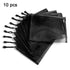 Norme 10 Pieces Black Mesh Bags, Makeup Bags, Cosmetic Travel Organizer, Mesh Zipper Pouch Pencil Case, 9.5 x 7.1 Inches