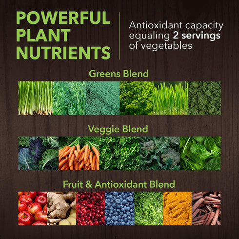 PlantFusion Fruitful Super Greens Powder, Fermented Juice Blend with Digestive Enzymes, Organic, Vegan, 8.46 oz, 30