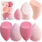 Foonbe 7 Pcs Makeup Sponge Set, Multi-colored Blender Sponges for Liquid, Cream, Powder, Includes 1 Mini Beauty Sponge