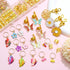 NAISKA 146PCS Gold Hair Jewelry for Braid Handmade Butterfly Flower Charm Locs Dreadlock Accessories Metal Alloy Hair Coils Rings Hair Cuffs Hair Braids Jewelry Decorations for Women and Girls