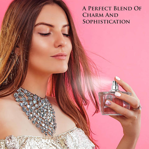 Verse Pink Crystal Eau De Parfum for Women - Elegant 100ml Bottle, Floral & Fruity Scent