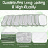 Larrel 10PCS Double Side Non Scratch Wire Dishcloths, Reusable Wire Dish Cloth, Multipurpose Metal Dishwashing Rags