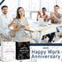 Kolldenn 24 Pcs Happy Work Anniversary Paper Gifts Bags Bulk for Employee Men Women Happy Workiversary Wrapping Gift