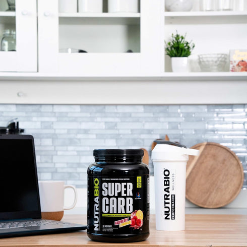 NutraBio Super Carb Powder, Complex Carbohydrate Supplement with Cluster Dextrin & Electrolytes, Raspberry Lemonade, 30