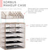 Sorbus Clear Cosmetic Makeup Organizer, Spacious Case & Display for Makeup and Jewelry (Glitter, 3 Large, 4 Small