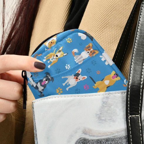 Ollabaky 7 Cute Dogs Pill Organizer Case, Portable Weekly Pill Box Bag Container Days Pill Vitamin Supplement Holder