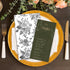 SMUAENSS 100 3-Ply PCS Black Napkins Disposable, Black White Wildflower Paper Napkins Paper Towels Home Party Guest