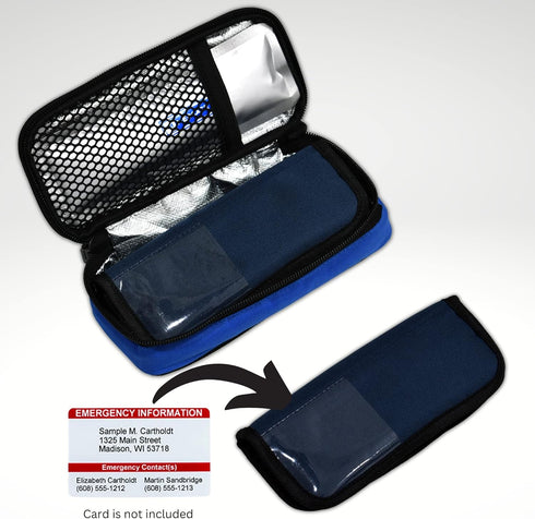 Portable Mini Insulin Cooler Travel Case - TSA Approved for Diabetic Supplies, EpiPen, Medicine & More