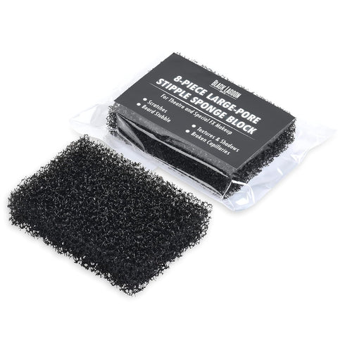 Stipple Sponge LARGE PORE 8 Piece Die Cut Block for Special Effects Makeup, Theater Halloween MUST HAVE