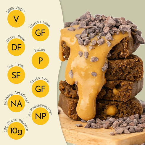 Pack, 8 SEND Bars Plant-Based Vegan Healthy Protein Bars, With Greens (Variety Bars) Only Real Ingredients, Zero Added