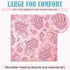 20 Pcs Microfiber Cleaning Cloth, Cute Paisley Waves Design for Eyeglasses, Camera Lens, 6 x 6 Inches