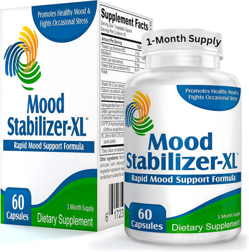 Mood-XL 30-Day Mood Support Supplement, 1-Month Supply, 60 Capsules