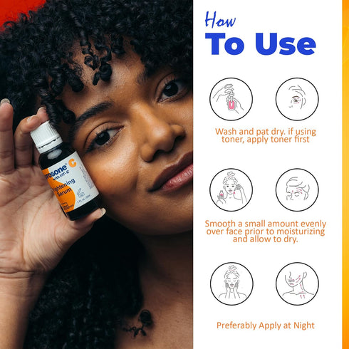 Neoprosone Vitamin C Serum for Face | 1 Fl oz / 30ml | Brightening Serum with Alpha Arbutin and Castor Oil