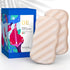 Konjac Body Sponge (2 Pack), 100% Natural & Microplastic Free, Non-Toxic, Biodegradable, Eco-Friendly Packaging