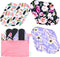 Wegreeco Reusable Menstrual Pads, Soft Cloth Sanitary Pads & Panty Liners, 6 Pack with 1 Cloth Mini Wet Bag (Large)