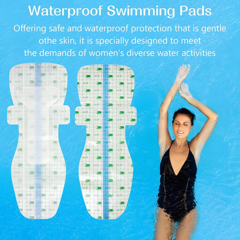 NCHEMDL 10 Swimming Swimming,Bathing,Water PCS Waterproof Pads for Women, Private Patches Waterproof Period Pads Skin