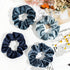 Whaline 12Pcs Velvet Hair Scrunchies, Blue Gray Theme Soft Hair Ties for Women, Girls