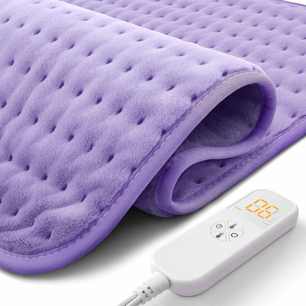 Ultra-Wide Microplush Heating Pad - 20"x24" Electric Heating Pad for Back, Neck, and Shoulder Pain Relief