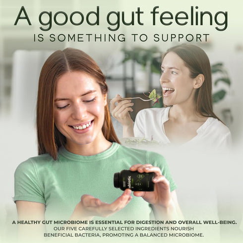 Prebiotic Fiber Supplement 5-in-1 Capsules - Daily Soluble Fiber Formula for Gut Support, 120 Caps